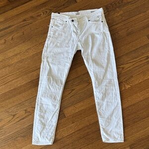 Citizens Of Humanity White Ankle & Cropped Jeans